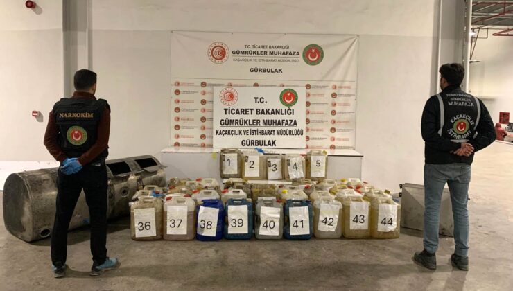 Gürbulak Gümrük Kapısı’nda 721 Kilo Sıvı Metamfetamin Ele Geçirildi