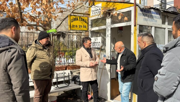 AK Parti İpekyolu İlçe Başkanı Yavuz Kuşan Taksi Esnafını Ziyaret Etti