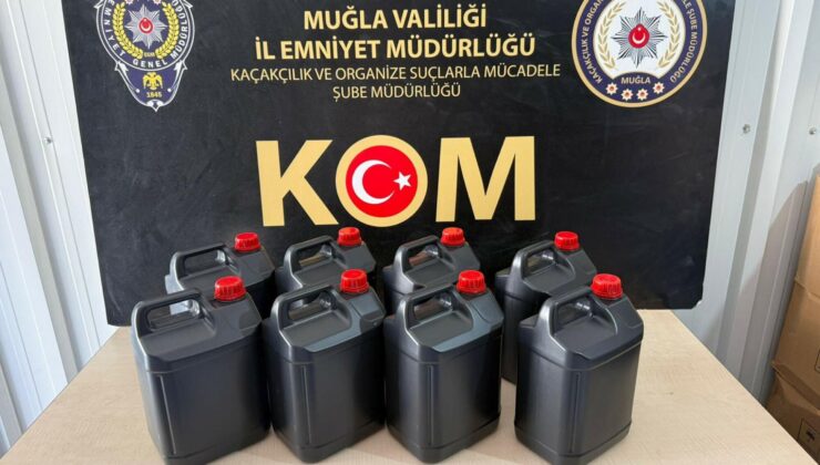 Muğla’da Dev Sahte İçki Operasyonu: 7 İlçede 475 Litre Etil Alkol Ele Geçirildi
