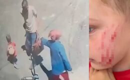 Van’da sokakta oynayan çocuğa saldırı: O anlar kamerada
