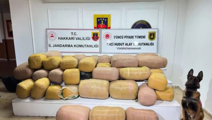 Hakkari’de Dev Uyuşturucu Operasyonu: 626 Kilogram Madde Ele Geçirildi