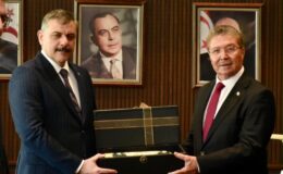 KKTC Başbakanı Ünal Üstel Ve Meclis Başkanı Ziya Öztürkler İçişleri Bakanı Mustafa Çiftçi’yi Kabul Etti