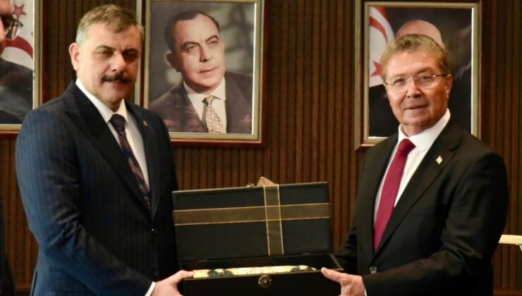 KKTC Başbakanı Ünal Üstel Ve Meclis Başkanı Ziya Öztürkler İçişleri Bakanı Mustafa Çiftçi’yi Kabul Etti