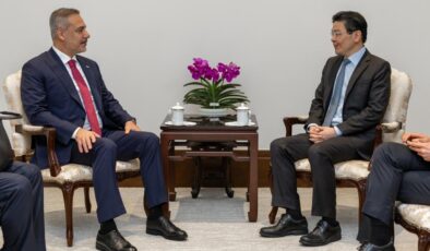 Dışişleri Bakanı Hakan Fidan Singapur Başbakanı Lawrence Wong İle Bir Araya Geldi